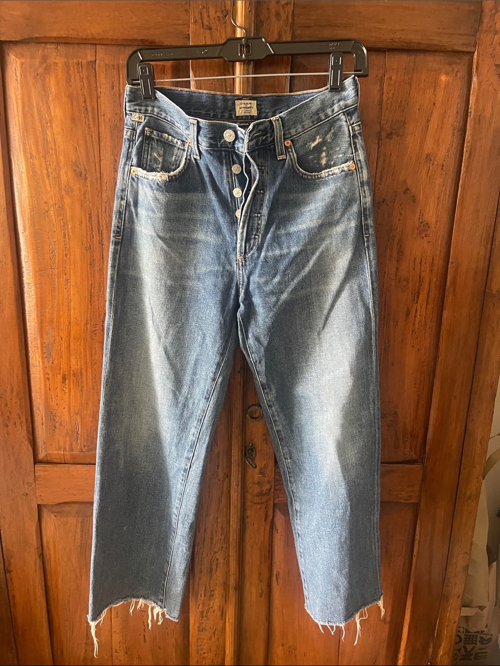 Citizens of humanity Women's premium vintage Distressed Blue Denim Jeans sz 24